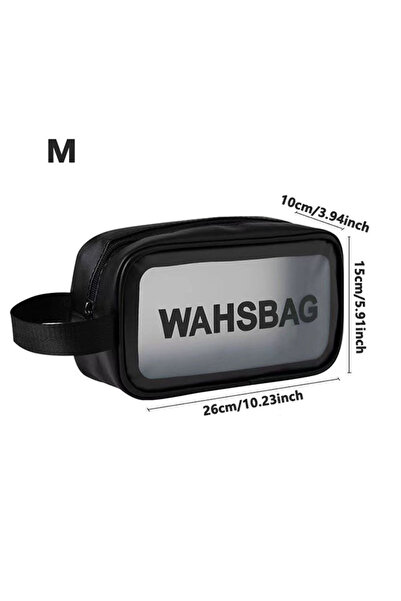Choice9 M Black Waterproof Clear Travel Wash Bag Transparent Cosmetic Makeup ...