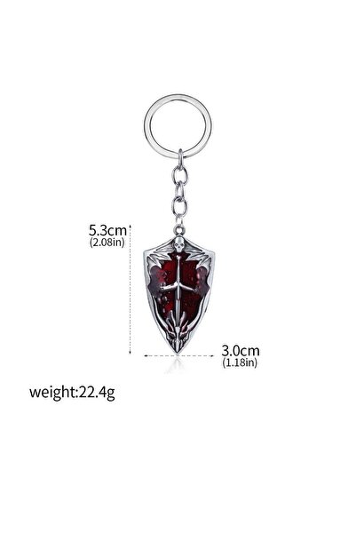Choice23 K00137-01 Game Dark Souls Artorias Sword Keychains Sun Knight Shield...