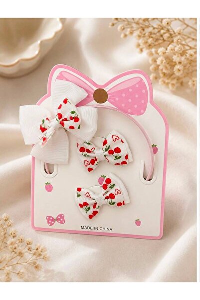 Vipfoni Crown and Side Clip Set with Ribbon Figures for Little Princesses