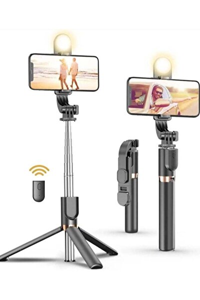Generic Live Broadcast Stand 1.3 Meter Extendable Wireless Selfie-Stick Monop...