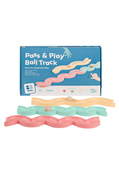 BS Toys Joc cooperativ, pistă cu mingi Pass & Play