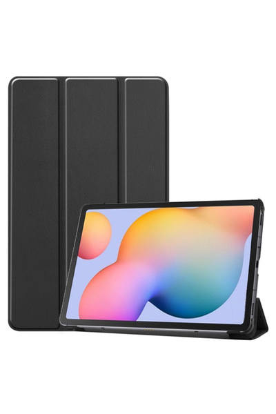 eSTUFF Husă neagră din PU pentru Galaxy Tab S10 FE+ HOUSTON