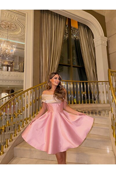 Hürrem Aldinç MİNİ SATEN DAVET ELBİSESİ — ÖZEL GÜNLER İÇİN ŞIK TASARIM