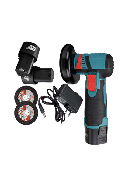 Generic Mini Flex Portabil 12V cu 2 Acumulatori și 2 Discuri Tăiere 76mm