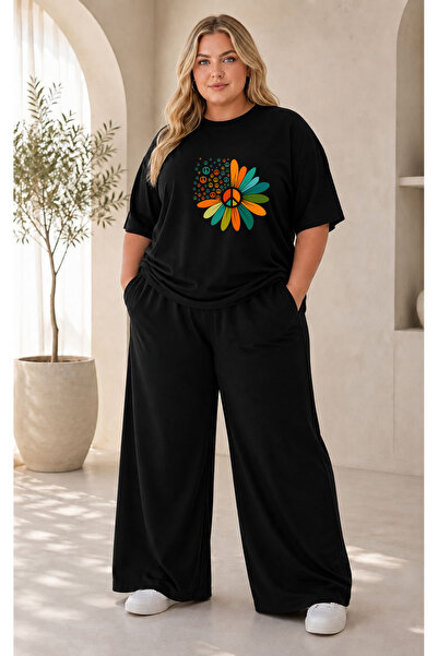Prekarya design Women's Plus Size Premium Oversize Cotton 2-Piece Tracksuit S...