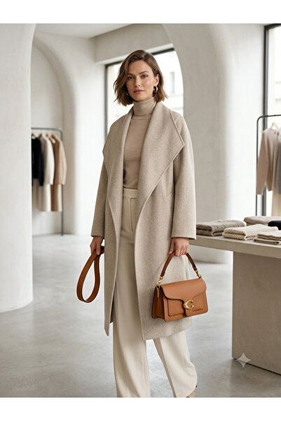 Generic Brand Women's Leather Detachable Strap Hand and Shoulder Bag-Camel Brown