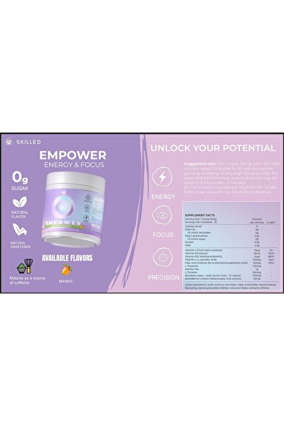 SKILLED Unlock Your Potential EMPOWER (energy and focus)