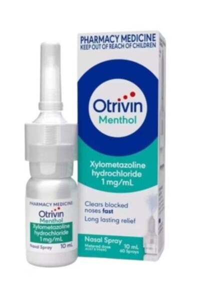 OTRIVIN Menthol Metered Dose Nasal Spray