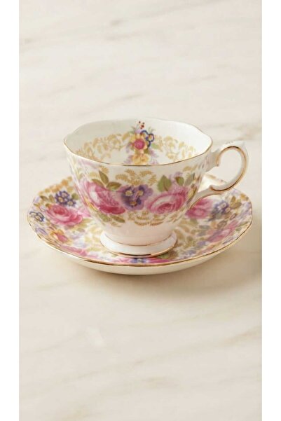 Dedemin Antikaları Royal Albert Serena Bone China Antika İngiliz Çay Fincanı ...