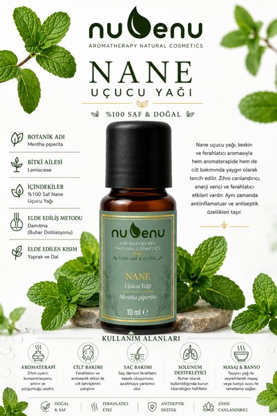 NUBENU Peppermint Essential Oil 100% Pure 10 ml