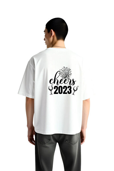 PayBuy Men's Oversize T-Shirt Cheers Year Print Celebration Theme Comfortable...