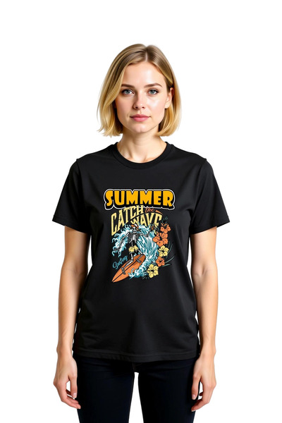PayBuy Tricou de damă cu imprimeu Summer Surfing Wave Design