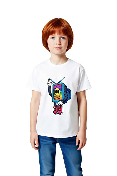 PayBuy Children's Retro Television Character Printed Short Sleeve T-Shirt 100...