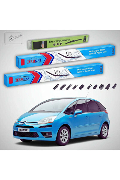 TEAMCAR Wipers Citroën C4 Picasso Gen 1 (UD) MPV 2007-2008 | Front and Rear S...