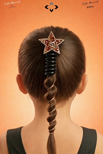 LİGROUND 1Pcs Girls' Macaron Hairpin Spiral Hair Clip with Figures Patterned ...