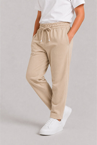 PENGORA Boys' Lace-Up Jogger Sweatpants with Elastic Waist and Pockets, Comfo...