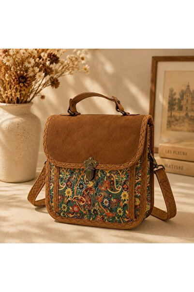 BIJUTERI Cnt-6023 Green Paisley Patterned Tapestry Shoulder Bag |   Eos Colle...