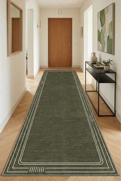Decomia Home Dijital Kaymaz Yıkanabilir Modern Yolluk Mutfak Halısı Salon Hal...