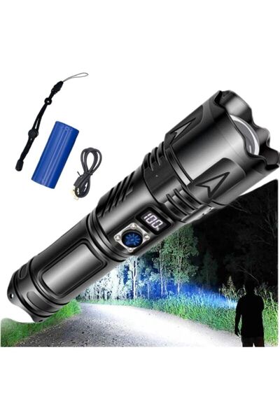 STARSTAR 100000lm USB-C tactical flashlight waterproof.