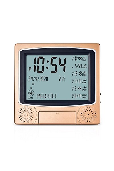 Tradeo Digital Azan Prayer Clock with Worldwide Prayer Times, Qibla Direction...
