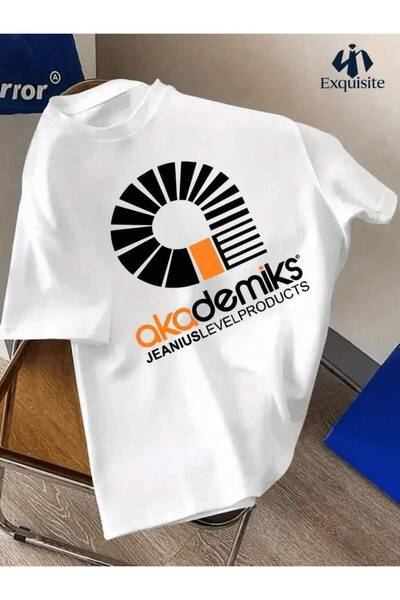 2BIR Men's Akademiks Vintage Hip-Hop T-Shirt - Soft Breathable Round Neck Sho...