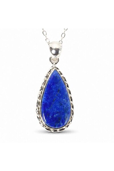 craftmystic 925 silver necklace with teardrop lapis lazuli – Mental clarity a...