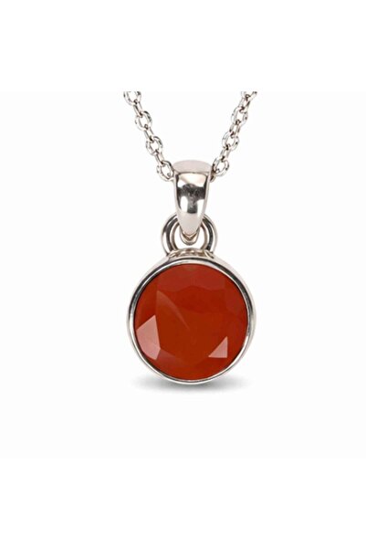 craftmystic 925 silver necklace with faceted carnelian – energy and everyday ...