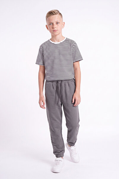 FYK KİDS Boys' Double Pocket Elastic Cuffed Straight Jogger Sweatpants