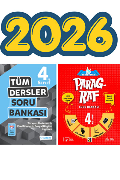 Tudem Tudem 4.Sınıf Tüm Dersler - Damla 4.Sınıf Paragraf Soru Bankası 2026 Ye...