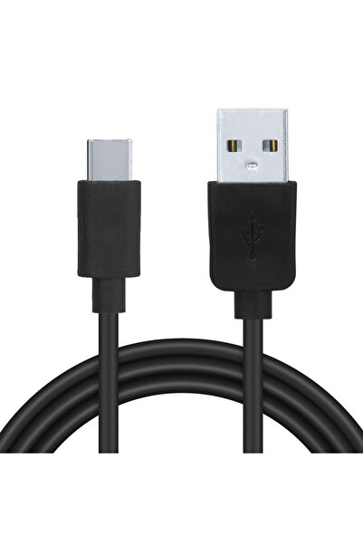 Spacer Cablu USB-C 1m negru USB-A Type-C 2,1 A