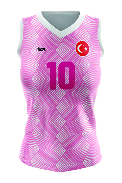 ACR Giyim Tekstil Forma Baskı Voleybol Forması - Kişiye Özel İsim Ve Numara Y...