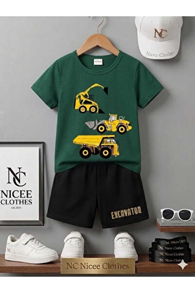 Leto Lykia Summer Children's T-Shirt Shorts Unisex (Exvator Printed)