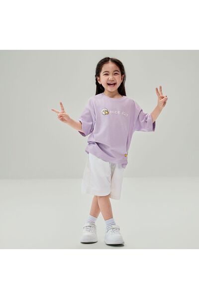 Giordano Kids' Chiikawa Orchid Petal Magic Print Tee