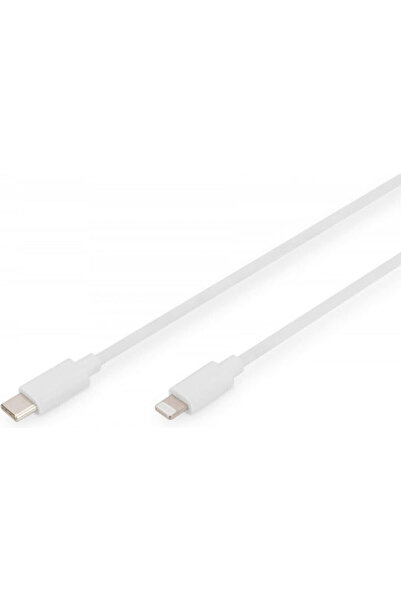 Digitus Καλώδιο USB-C σε Lightning Λευκό 2μ (DB-600109-020-W)