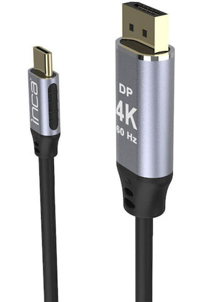 Inca Καλώδιο βίντεο USB-C αρσενικό - DisplayPort 2μ ITCD-02TX