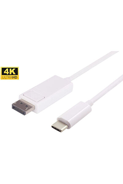 MicroConnect Καλώδιο βίντεο USB Type-C Αρσενικό σε DisplayPort Λευκό 1μ USB3....
