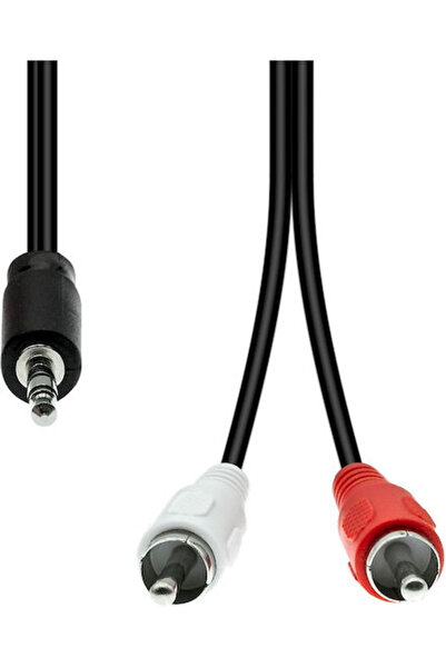 OEM Proxtend Καλώδιο 3-πιν σε 2 X RCA Αρσενικό-Αρσενικό Μαύρο 1.5μ
