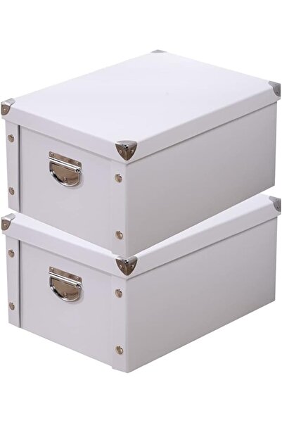 GENERAL GUOZI Collapsible Storage Box, Decorative Memory Box with Lid & Metal...