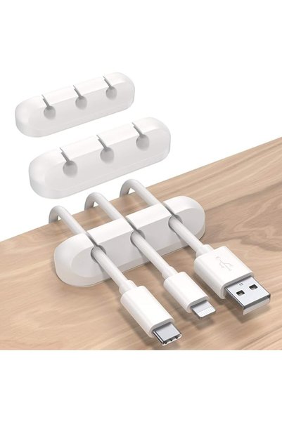 SOULWIT Cable Holder Clips, 3-Pack Cable Management Cord Organizer Clips Self...