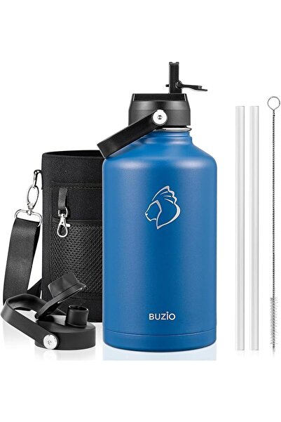 BUZIO Stainless Steel Water Bottle 64oz (Cold for 48 Hrs/Hot for 24 Hrs) 1900...