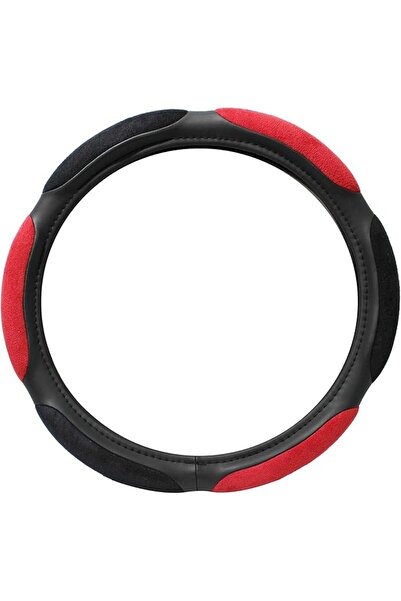 Kenco Steering Wheel Cover Microfibre Red/Black
