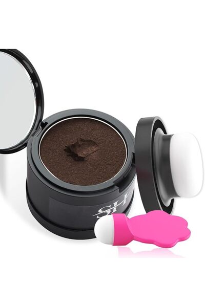 gowwim (Dark-Brown) - Hairline Powder, Hair Root Dye, Instantly Hair Colour S...