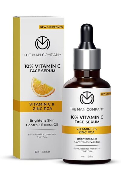 The Man Company 40% Vitamin C Face Serum With Hyaluronic Acid | Boosts Collag...