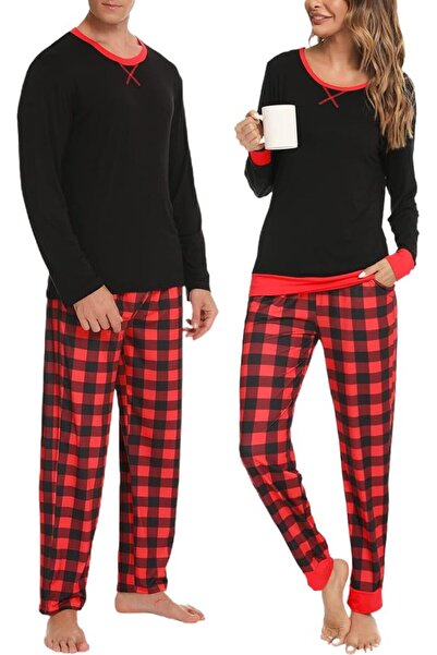 SWOMOG Women’s Pyjamas Set Long Sleeve Top with Pants 2 Pieces Sleepwear Soft...