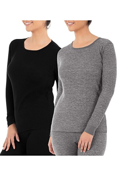 Fruit of the loom womens Micro Waffle Premium Thermal Underwear Tee Shirt Paj...