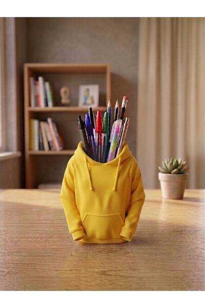 pumbata3D Yellow Hooded Pen Holder |   3D Printing Figure |   Decorative & Fu...