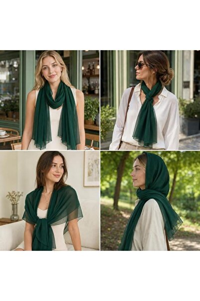 YOUR SMİLE for Women Lightweight Breathable Solid Color Soft Chiffon Long Fas...