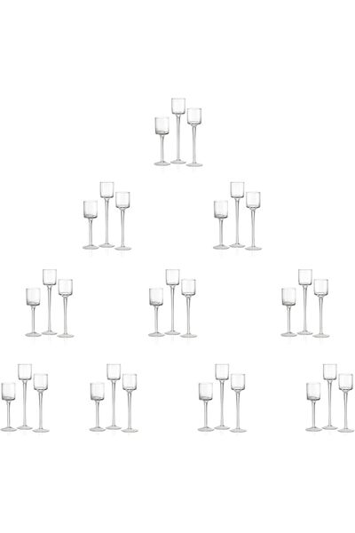 GENERAL Glass Candleholders Tea Light Candle Holders Clear Wedding Weddings H...