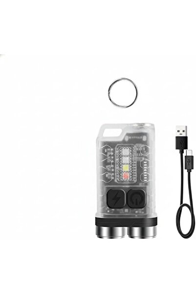 MAKINGTEC S12 Plus Mini LED Flashlights USB Rechargeable Small Keychain Flash...