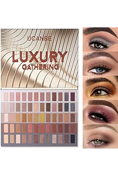 Ucanbe Eyeshadow Palette with 15Pcs Brushes Makeup Set, Pigmented 86 Colors M...